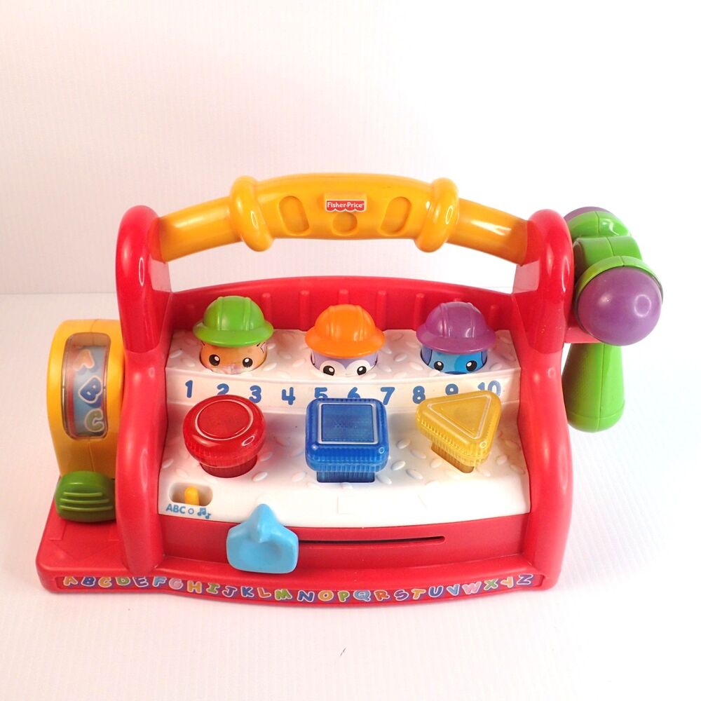 Fisher Price Laugh & Learn Learning Tool Bench 2004 6-36 Months w/ HAMMER